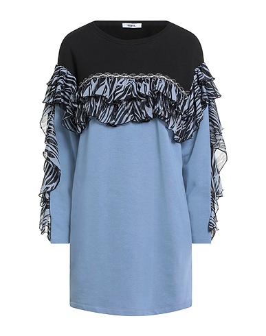 JIJIL Short dress Pastel blue 88% Cotton, 12% Polyester