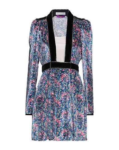 PHILOSOPHY di LORENZO SERAFINI Short dress Blue 82% Viscose, 18% Silk