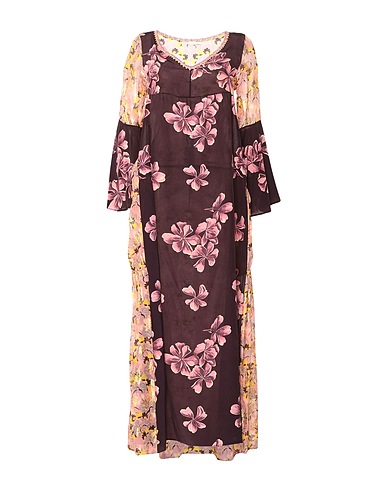ANJUNA Long dress Pink 93% Silk, 7% Polyester