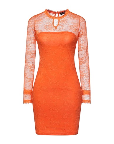 MY TWIN TWINSET Short dress Orange 88% Polyamide, 12% Elastane