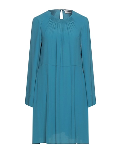 GRIFONI Vestito corto Verde petrolio 69% Acetato, 31% Seta