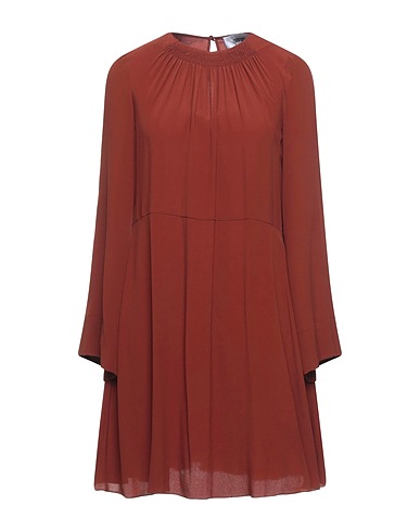 GRIFONI Vestito corto Marrone 69% Acetato, 31% Seta