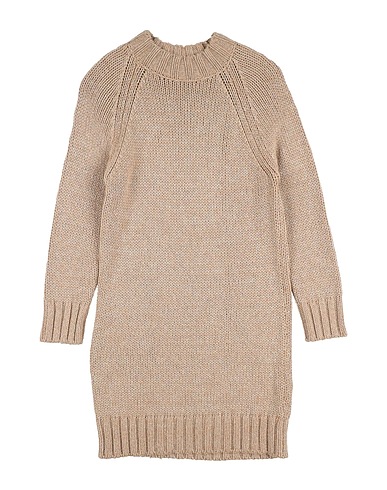 IL GUFO Dress Beige 50% Viscose, 23% Wool, 23% Polyamide, 4% Polyester