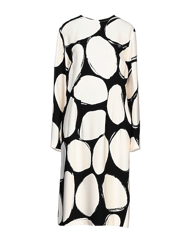 MARNI ひざ丈ワンピース アイボリー レーヨン 100%