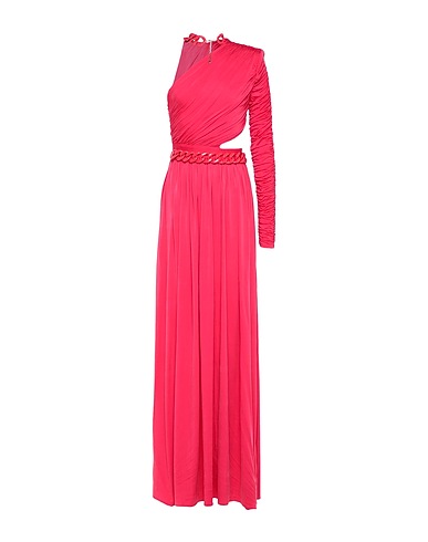 ELISABETTA FRANCHI Long dress RED CARPET Fuchsia 92% Cupro, 8% Elastane, Plastic
