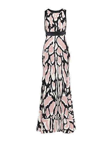 ROBERTO CAVALLI Long dress Black 97% Viscose, 3% Elastane, Silk