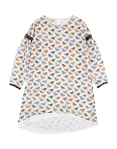 PINKO UP Vestito Avorio 100% Poliestere, Viscosa, Cotone