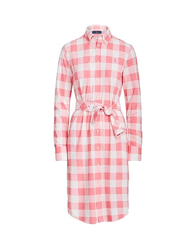 Robe Aux Genoux POLO RALPH LAUREN PLAID COTTON OXFORD ...