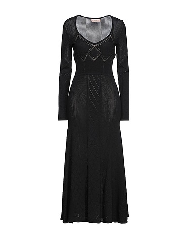 TWINSET Long dress Black 100% Polyester