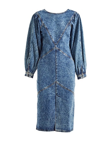 ISABEL MARANT Denim dress Midnight blue 100% Cotton