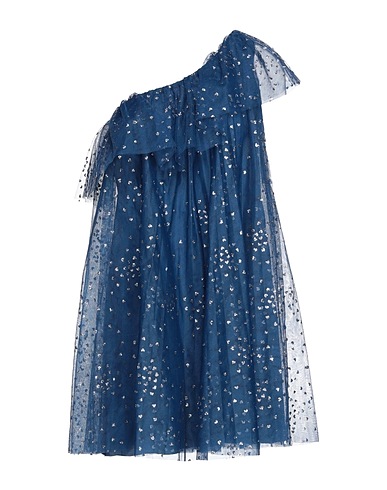 REDValentino One-shoulder dress Blue 100% Polyamide