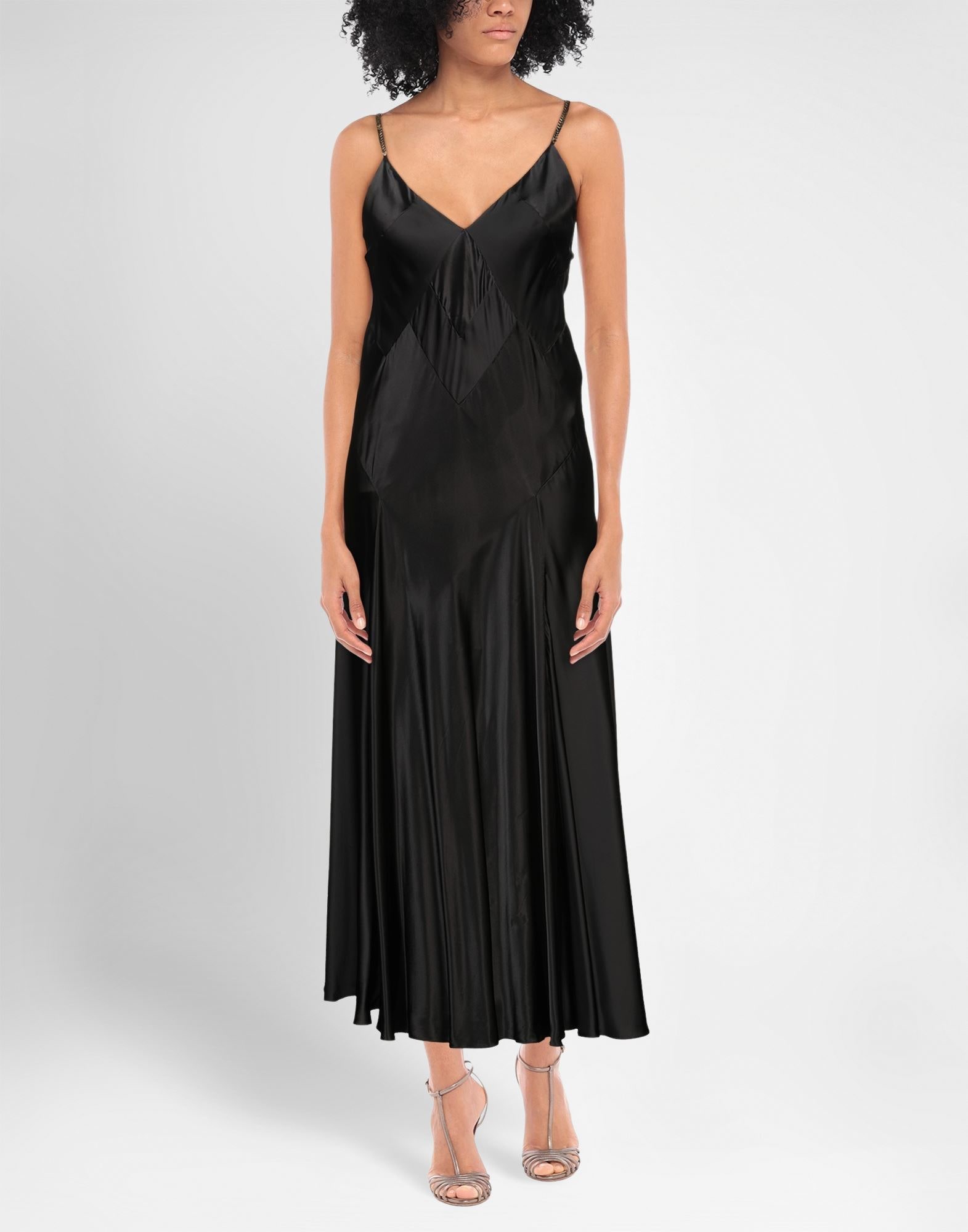 Roberto cavalli ブラック ロングドレス　サイズS Long dress with crystals in Black for Women | Roberto Cavalli®