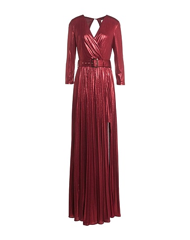 ALLURE Vestito lungo Mattone 100% Poliestere