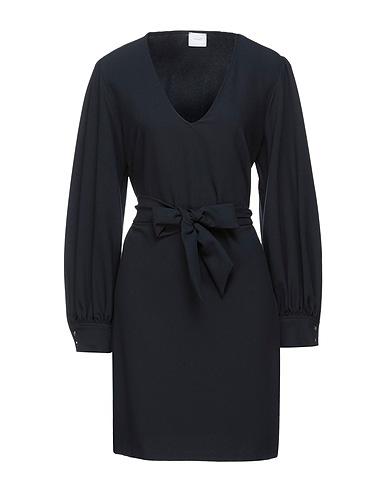 MERCI ITALIA Short dress Midnight blue 83% Polyester, 14% Viscose, 3% Elastane