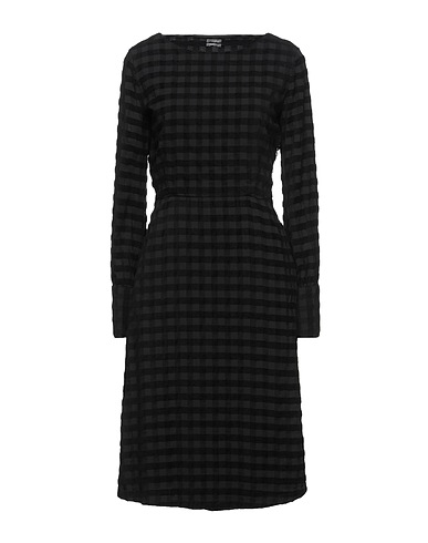 MASSIMO ALBA Midi dress Black 50% Viscose, 32% Cotton, 18% Modal