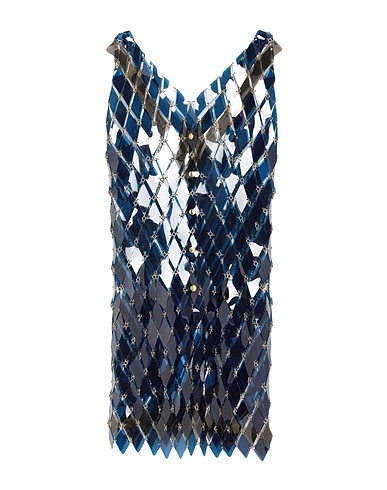 RABANNE Elegant dress Midnight blue 60% PVC - Polyvinyl chloride, 40% Brass
