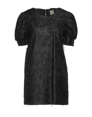 5RUE Vestito corto Nero 100% Poliestere