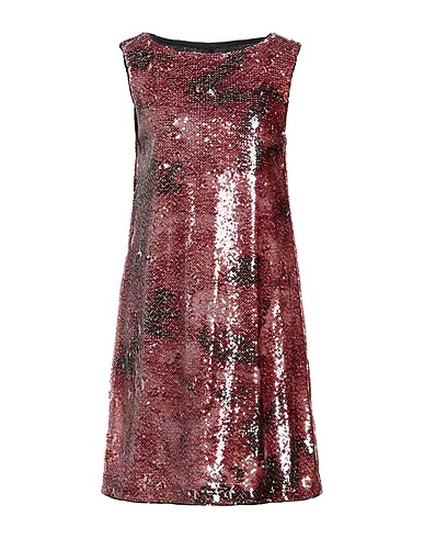MALÌPARMI Vestito corto Mattone 100% Poliestere