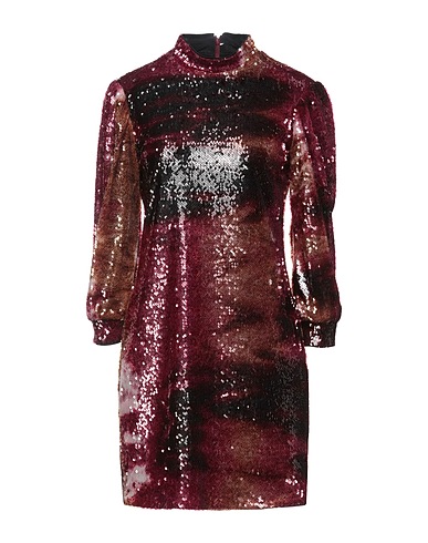 MALÌPARMI Sequin dress Plum 100% Polyester