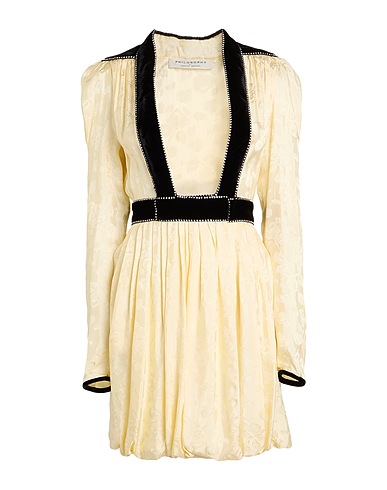 PHILOSOPHY di LORENZO SERAFINI Elegantes Kleid Elfenbein 100% Viskose, Seide