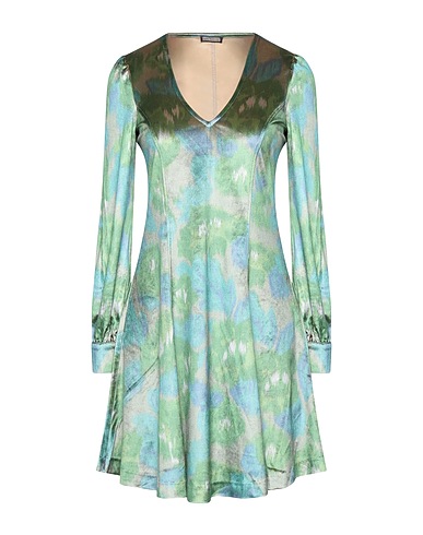 MALÌPARMI Vestito midi Verde 90% Poliestere, 10% Elastan