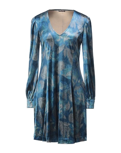 MALÌPARMI Midi dress Slate blue 90% Polyester, 10% Elastane