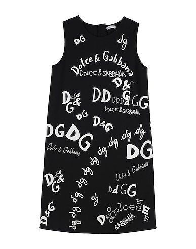 DOLCE&GABBANA Dress Black 90% Cotton, 10% Elastane, Viscose, PVC - Polyvinyl chloride, Polyester