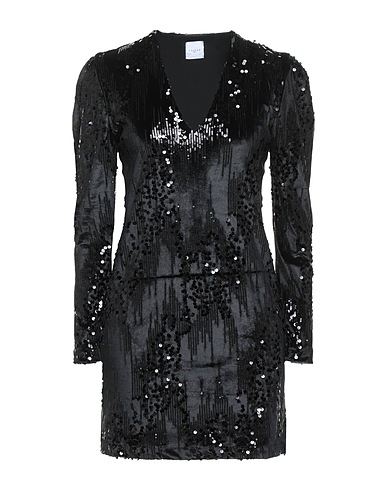 GAëLLE Paris Sheath dress Black 96% Polyester, 4% Elastane