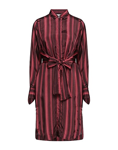 GUGLIELMINOTTI Vestito chemisier Bordeaux 60% Viscosa, 40% Cupro