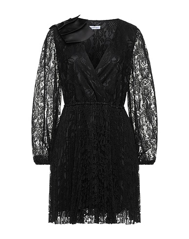 MANUEL RITZ Short dress Black 100% Polyester, Elastane