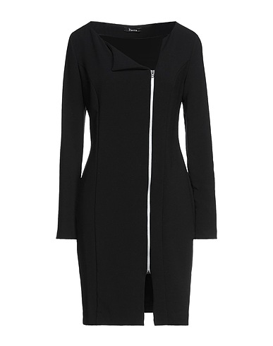 HANITA Short dress Black 63% Polyester, 32% Viscose, 5% Elastane