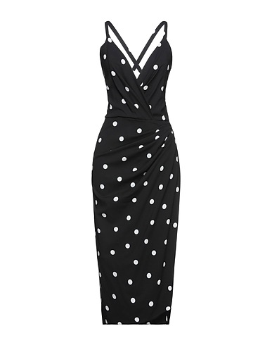 DOLCE&GABBANA Midi dress Black 97% Viscose, 3% Elastane