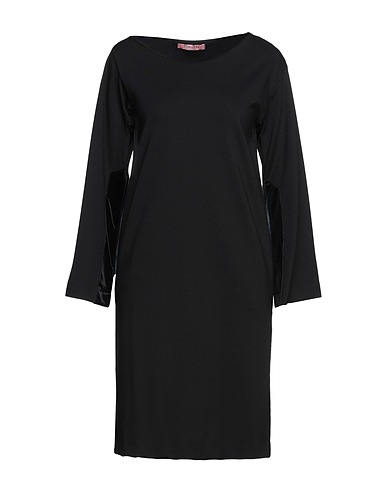 ROSÉ A POIS Short dress Black 70% Viscose, 25% Polyamide, 5% Elastane
