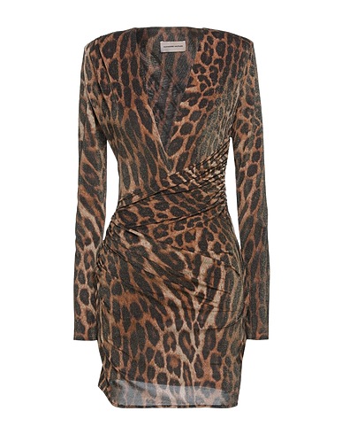 ALEXANDRE VAUTHIER Sheath dress Brown 66% Polyamide, 23% Polyester, 11% Elastane