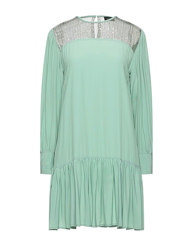 OTTOD'AME Vestito corto Verde chiaro 100% Poliestere