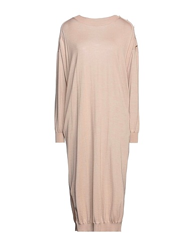 STELLA McCARTNEY Midi dress Beige 70% Virgin Wool, 30% Silk