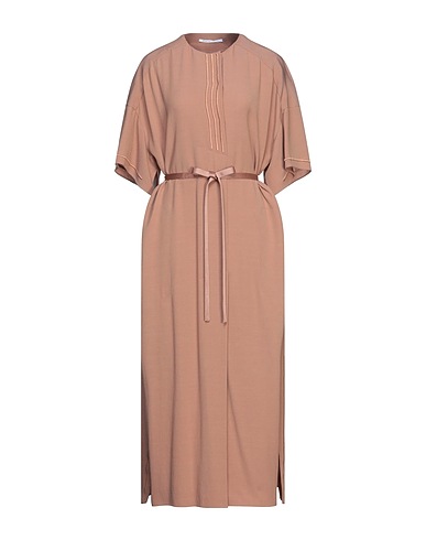 AGNONA Vestito lungo Nocciola 41% Lana, 33% Acetato, 26% Viscosa
