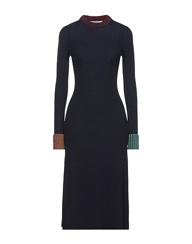 LANVIN Knit dress Midnight blue 93% Virgin Wool, 6% Viscose, 1% Metallic fiber
