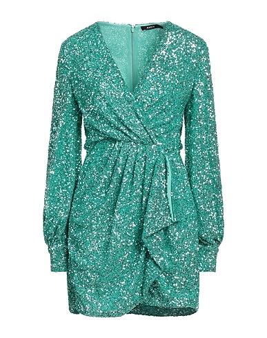 AMEN Sequin dress Turquoise 100% Polyamide, PVC - Polyvinyl chloride