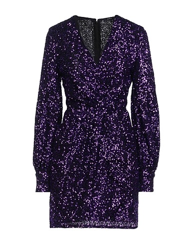 AMEN Vestito corto Viola 100% Poliammide, PVC - Polivinilcloruro
