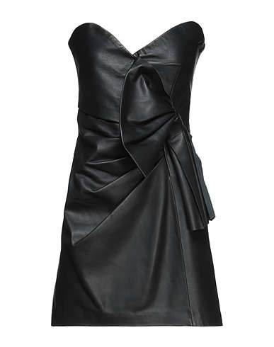 REDValentino Sheath dress Black 100% Lambskin