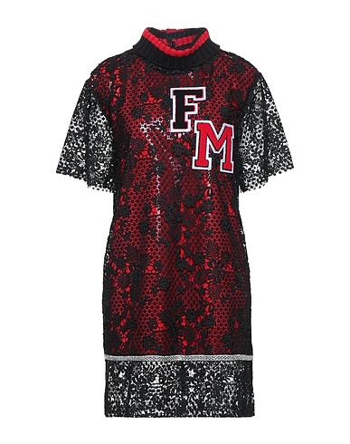 FRANKIE MORELLO Short dress Red 100% Polyester, Elastane, Mohair wool