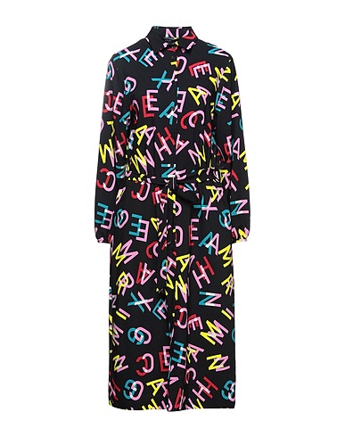 ARMANI EXCHANGE Midi dress Black 94% Polyester, 6% Elastane