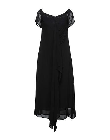 MALLONI Midi dress Black 100% Viscose