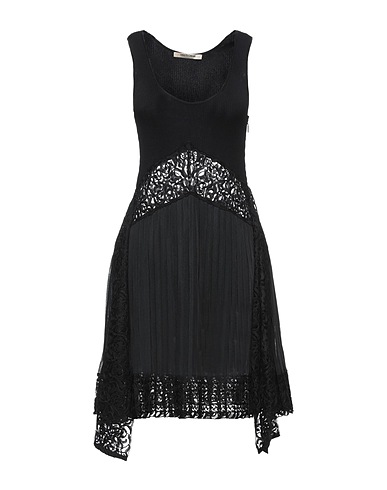 ROBERTO CAVALLI Short dress Black 60% Viscose, 40% Polyester, Cotton, Polyamide