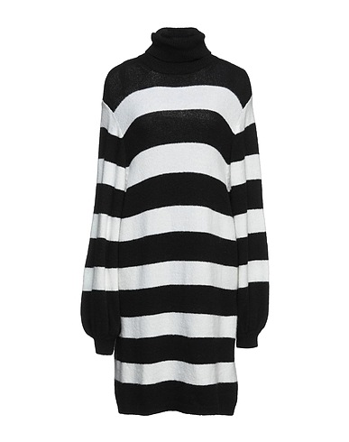 SOALLURE Midi dress Black 60% Acrylic, 14% Polyamide, 10% Polyester, 8% Wool, 8% Viscose