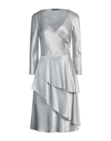 ALBERTA FERRETTI Midi dress Light grey 100% Silk