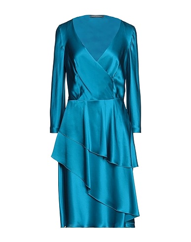 ALBERTA FERRETTI Midi dress Azure 100% Silk