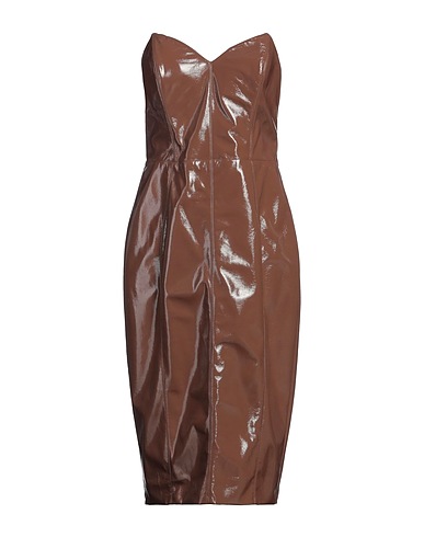 ELISABETTA FRANCHI Tubino Nocciola 100% Poliestere, Poliuretano