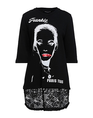 FRANKIE MORELLO Felpa Nero 100% Cotone, Poliestere